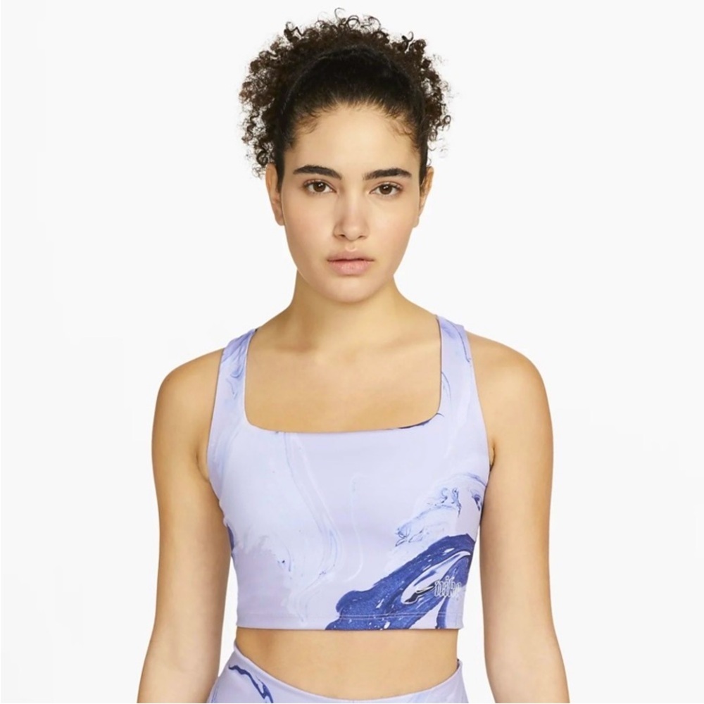Nike Aurora Marble Print Crop Tank Size Small